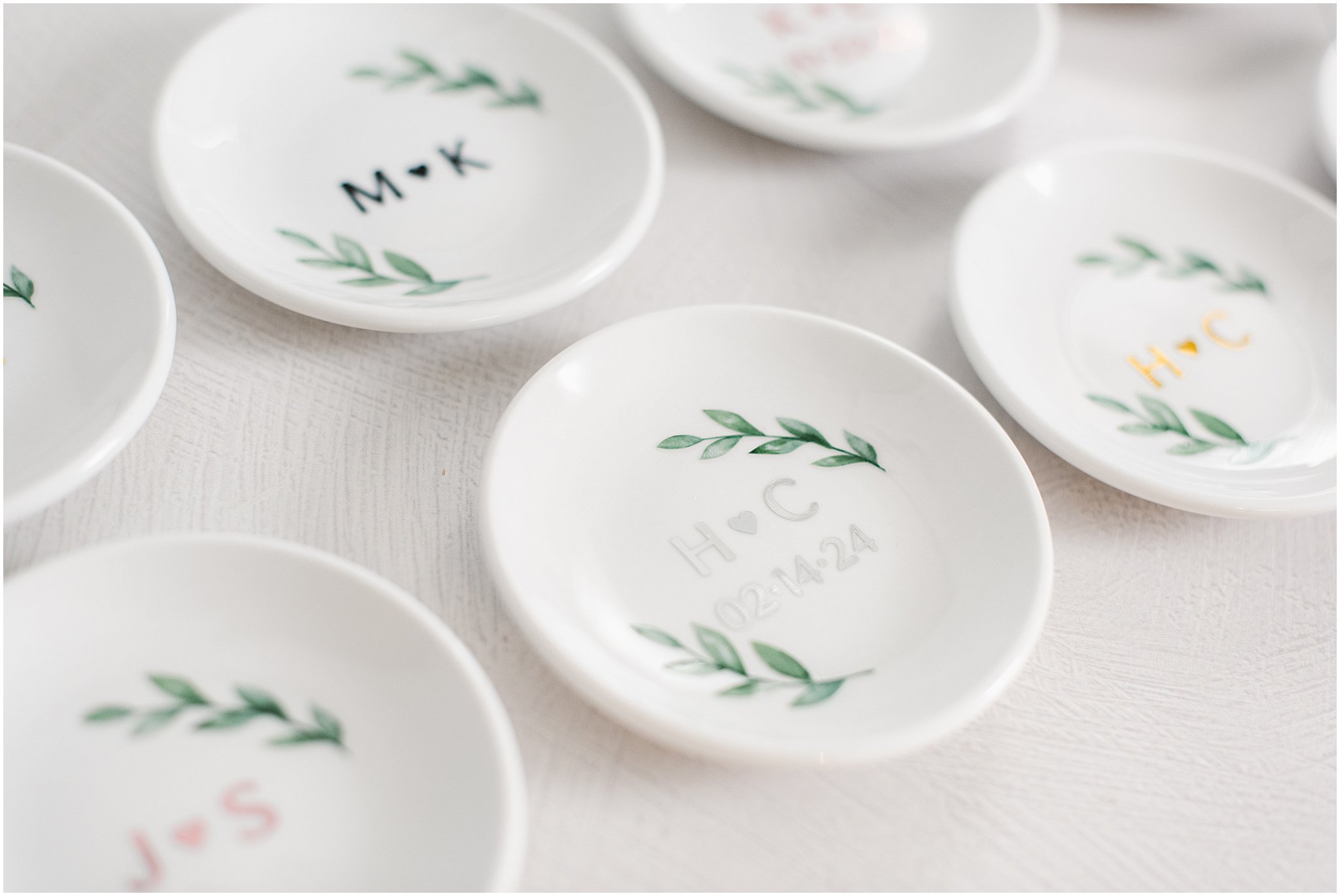 Product photography of ring dishes for an Etsy store listing